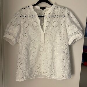 Cotton Eyelet Top